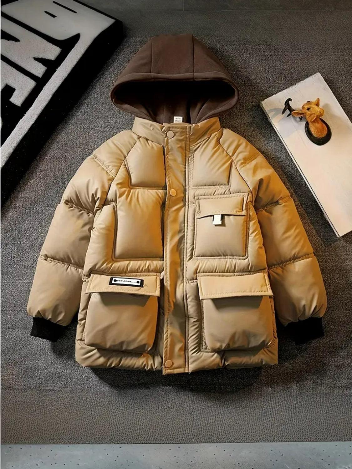 Boys' Stylish “Jersey” Hooded Winter Jacket