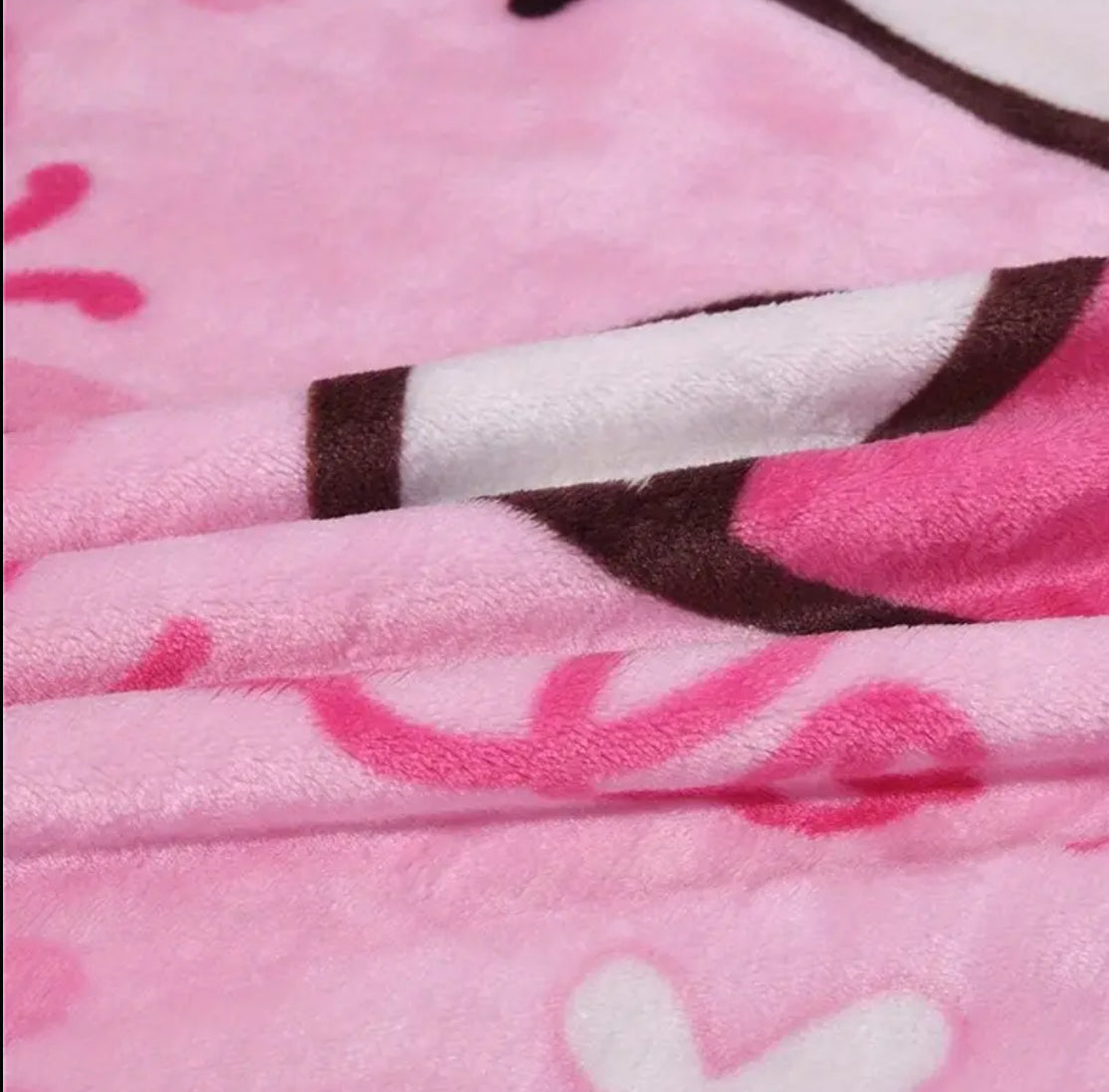 Sanrio “Cozy Up Warm And Cuddly” Blanket Featuring Hello Kitty