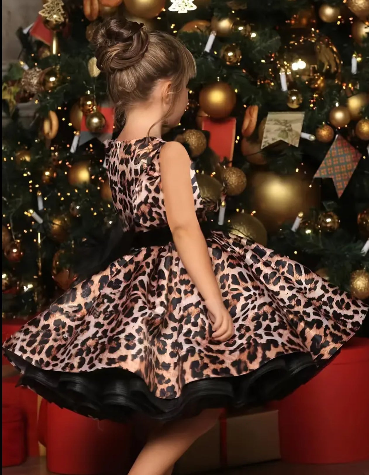 “Leopard Elegance” Gown