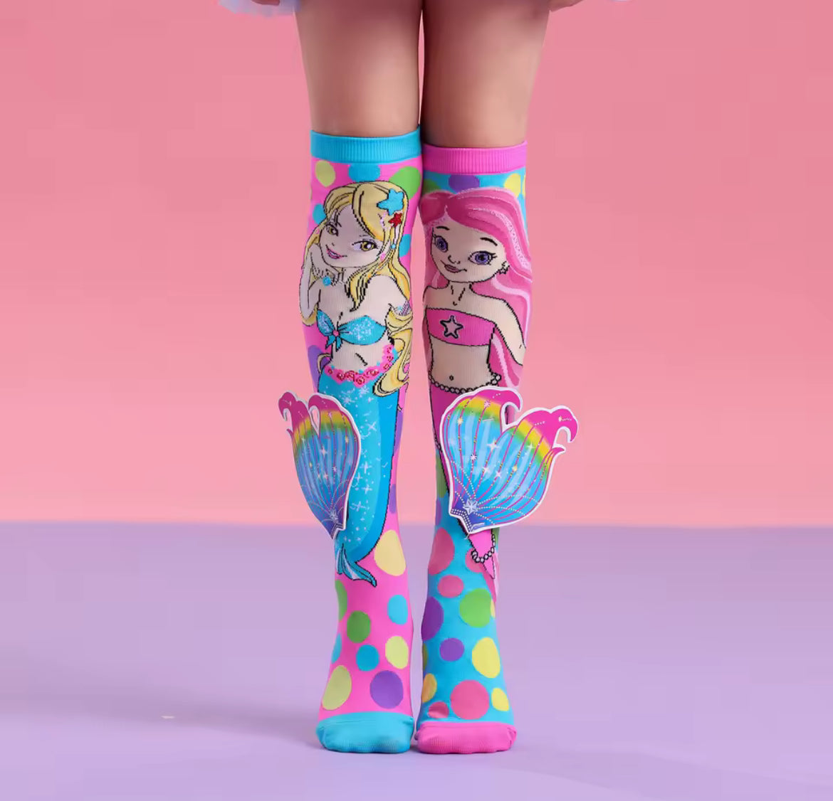 Girls 3D Warm Knee High Socks, 1 Pair