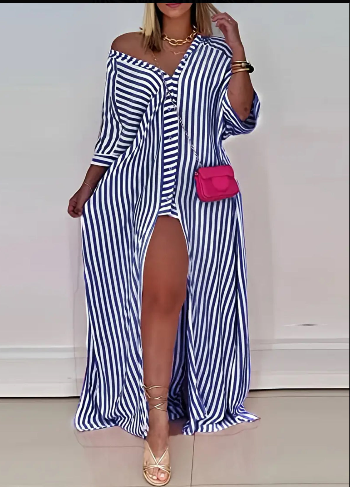 Solid Stripes Dress, More 💋 to Love Collection