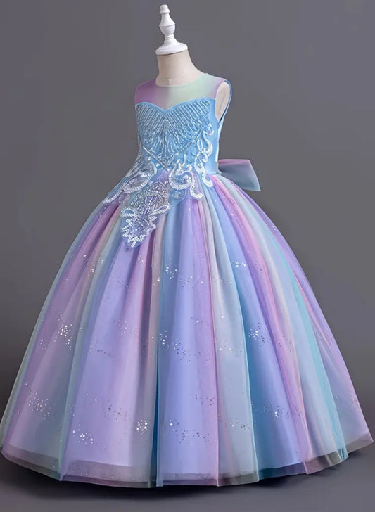 Lace & Tulle Rainbows & Bows Princess Dress