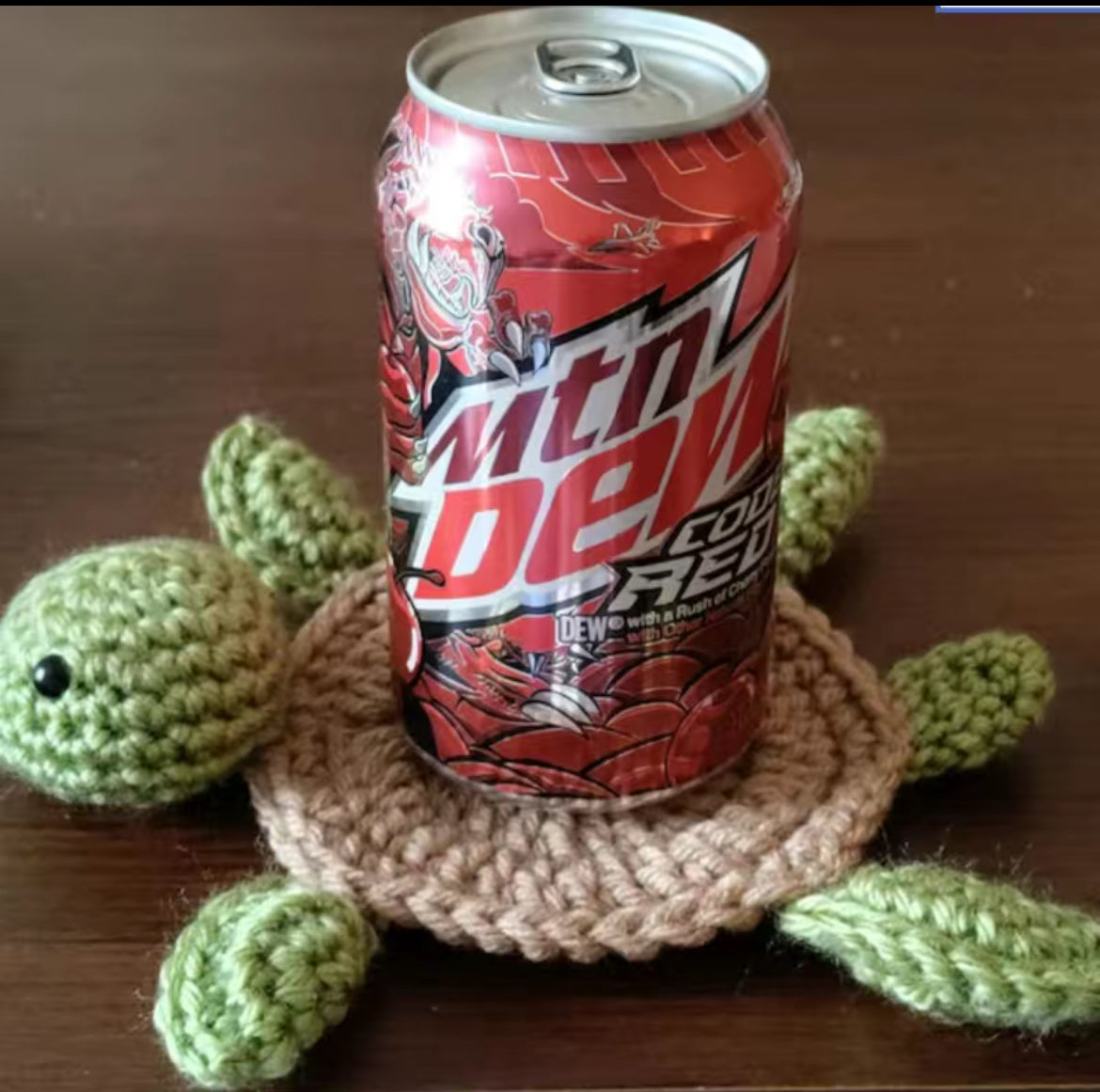 1pc, Coaster, Cute Turtle or Lamb, Hand Knitted