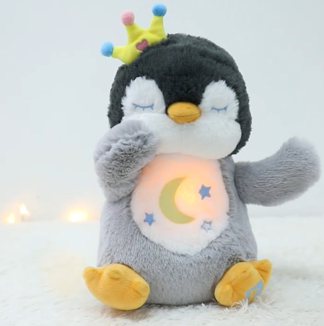 “Sleepy Buddies” Plush Toy with Sound, Featuring Soft Music & Timer