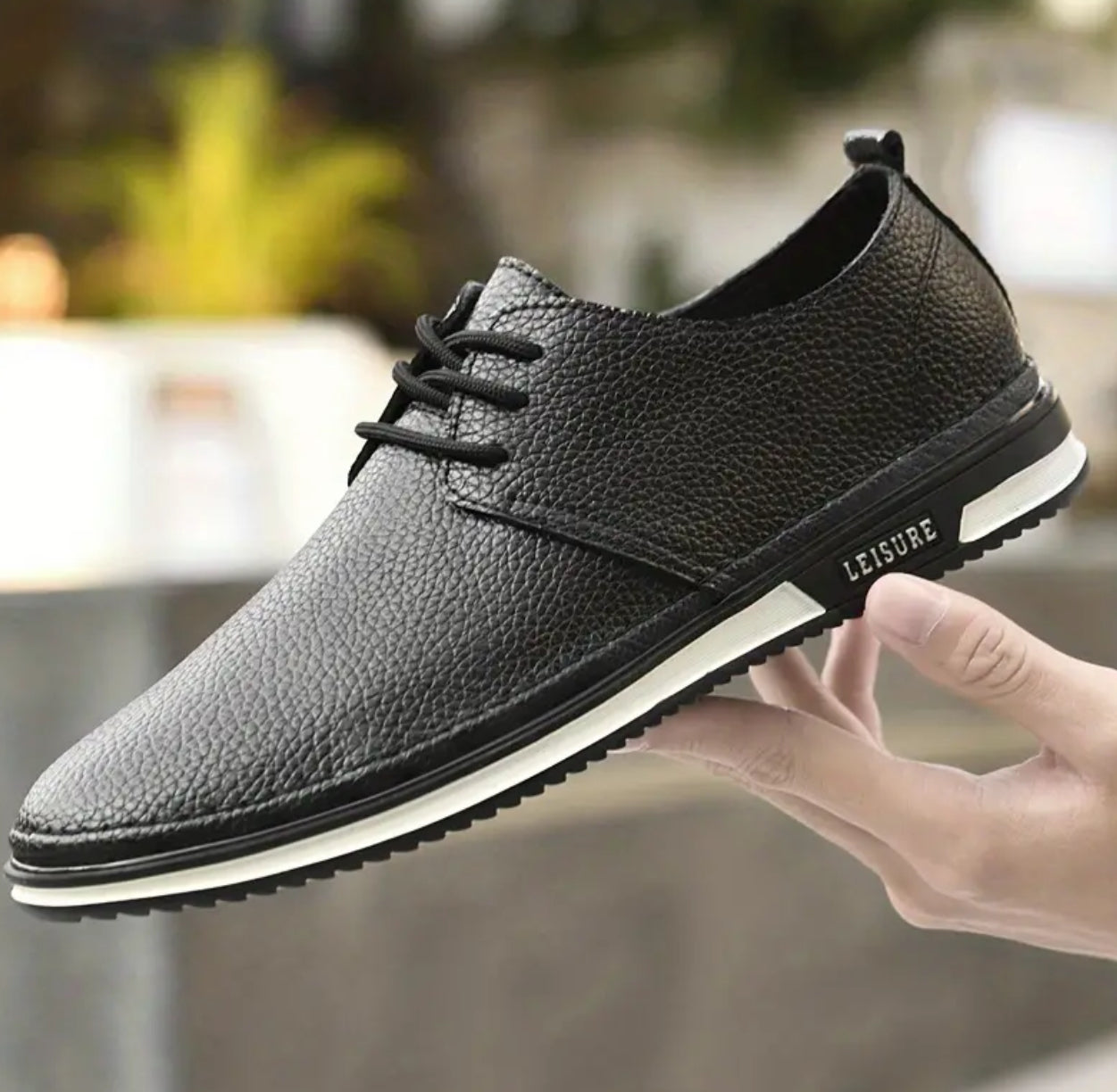 Nuevos zapatos de vestir de cuero genuino para hombre de estilo británico