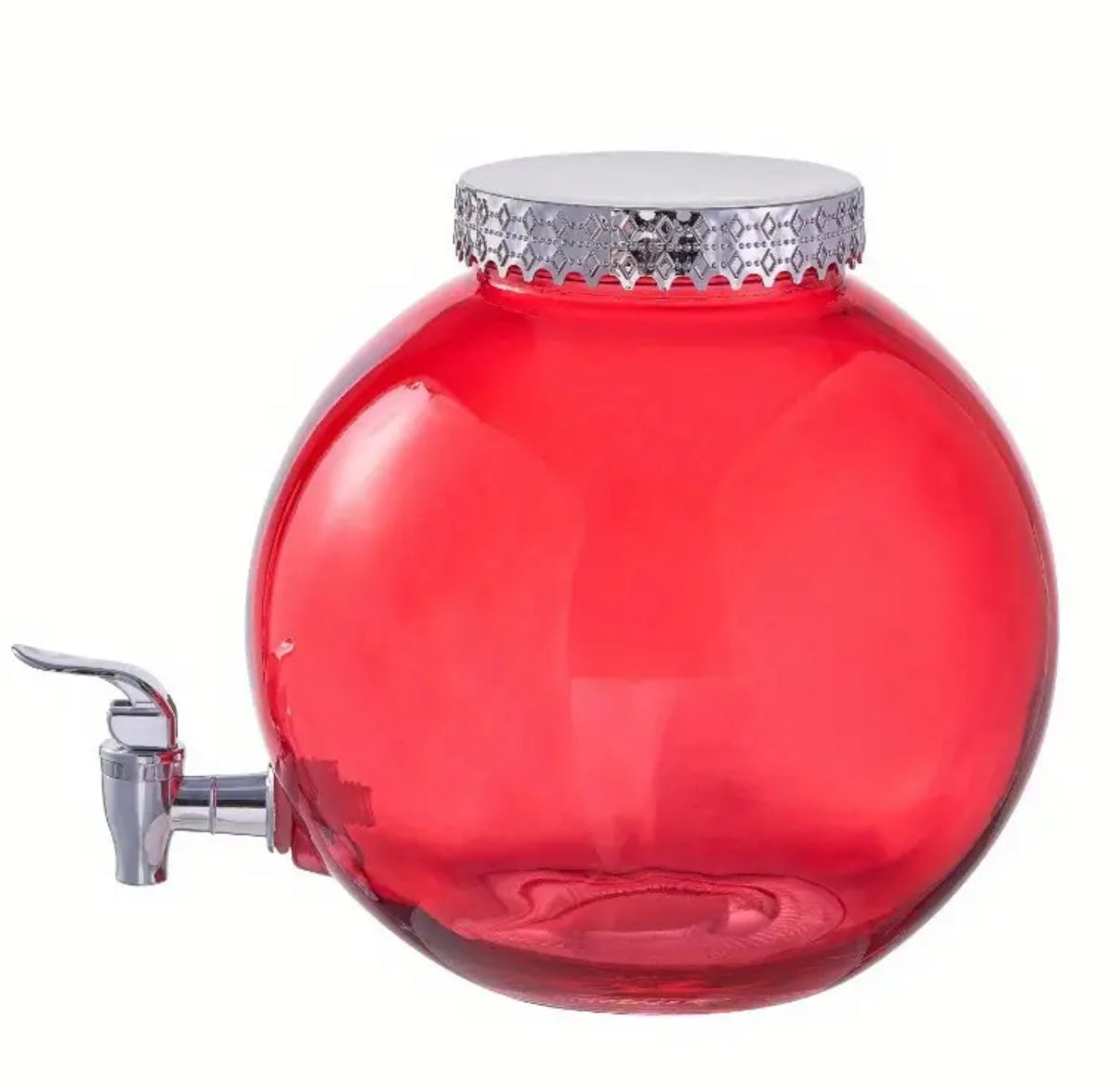 “Holiday Glass Ornament” 1.5-Gallon Beverage Dispenser