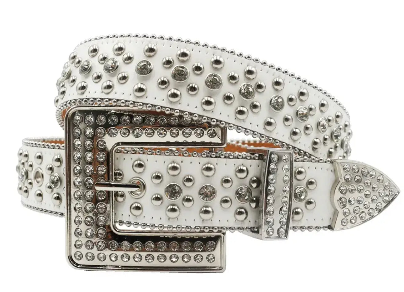 Hot Rhinestone Studded Belts Studded Leather Belts