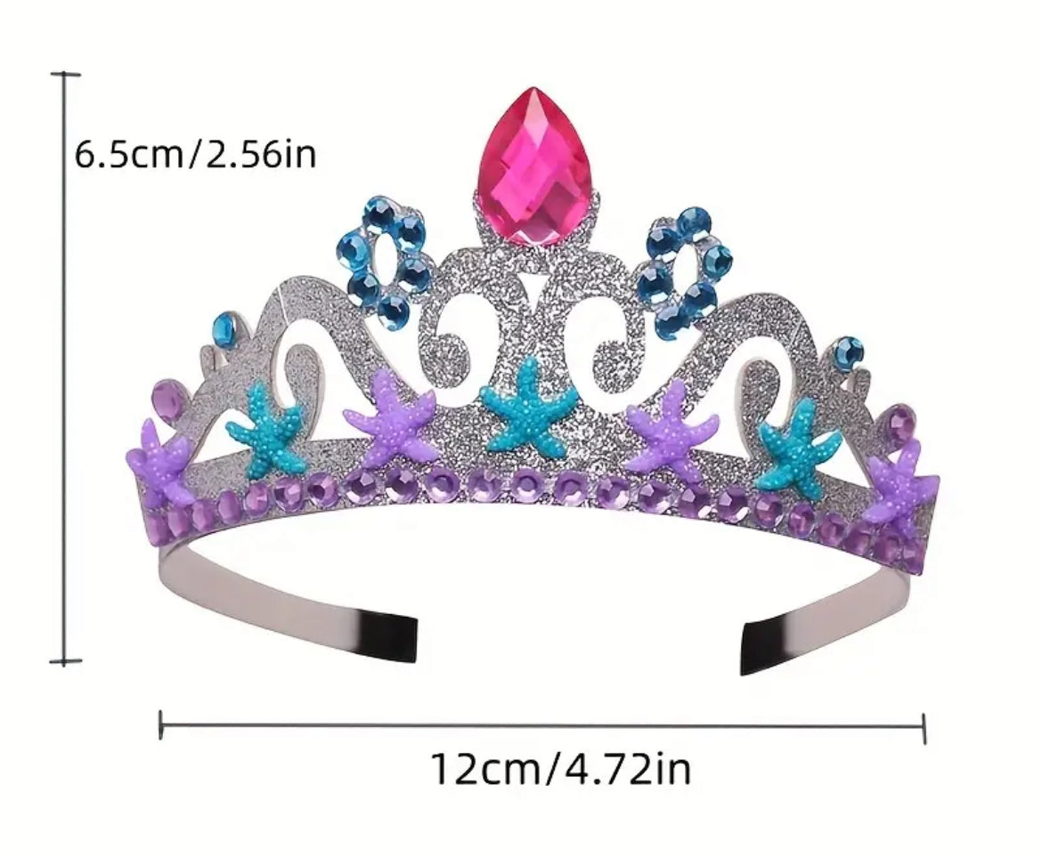 Mermaid Crown + Birthday Shoulder Sash