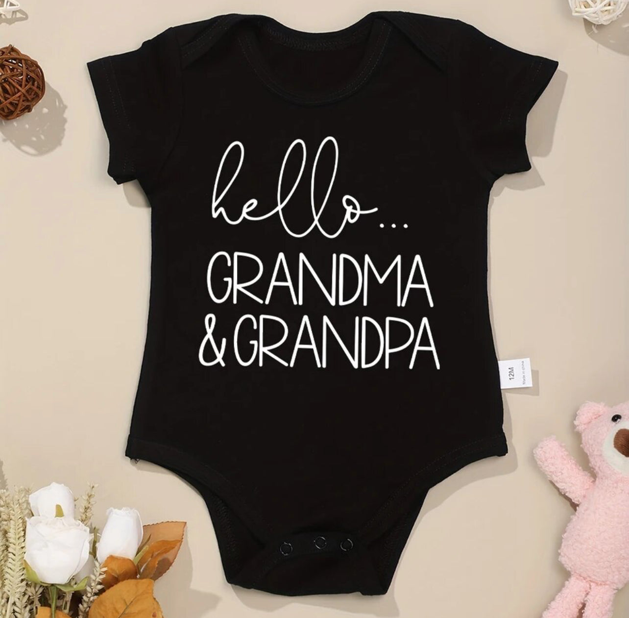 Hello Grandma & Grandpa, Onesie