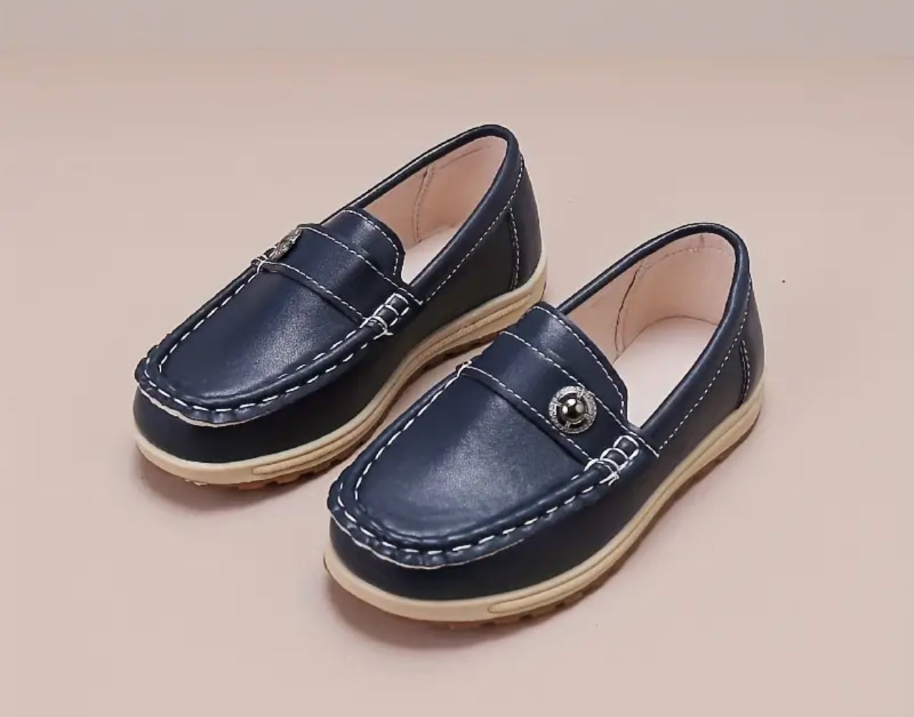 Casual Solid Color Slip On Loafer Shoes For Boys, Comfortable Lightweight