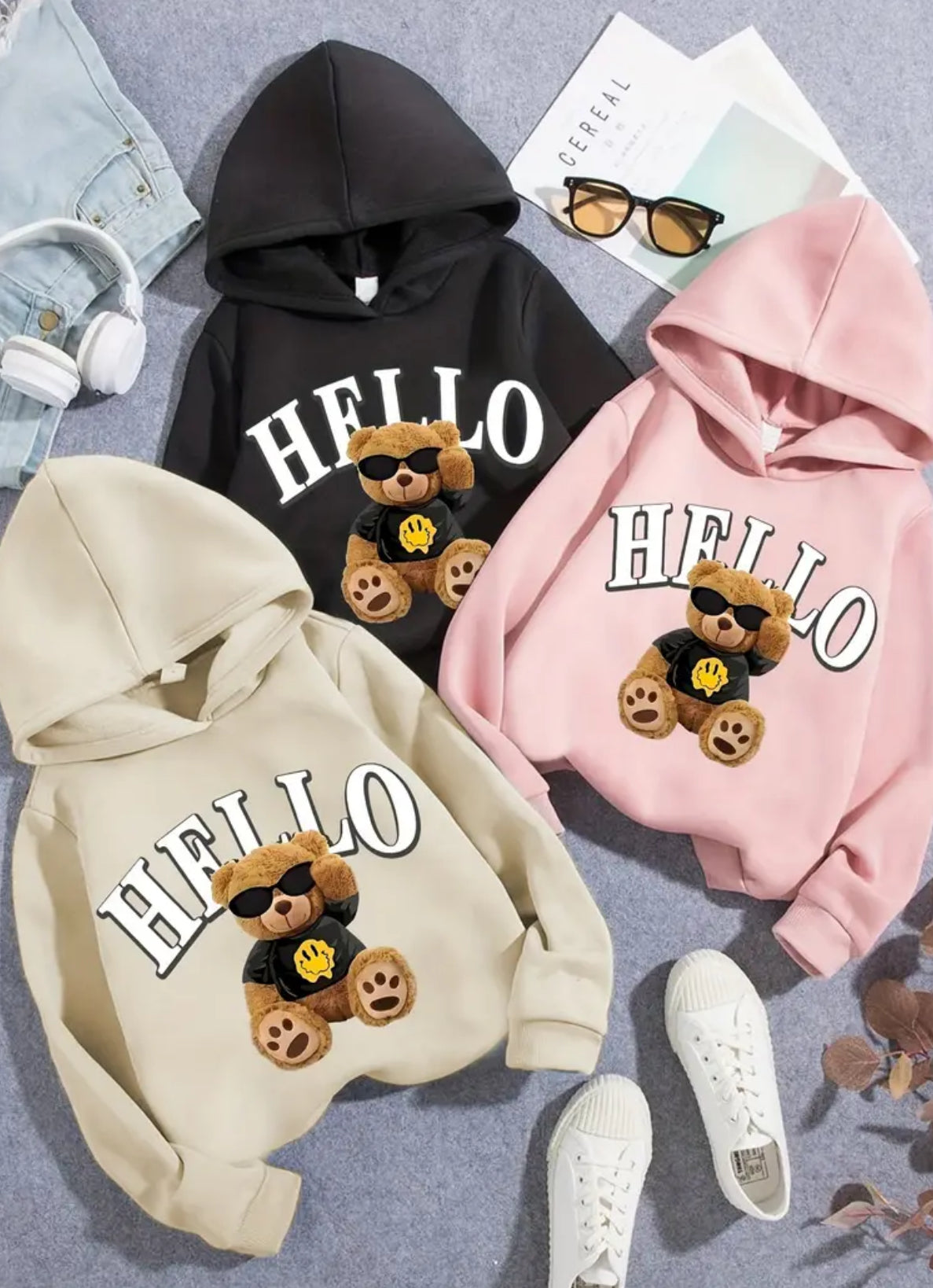 Modish Kids Boutique 🧸Trendy Hoodie, Casual Slightly Stretch Long Sleeve Hooded Sweatshirt