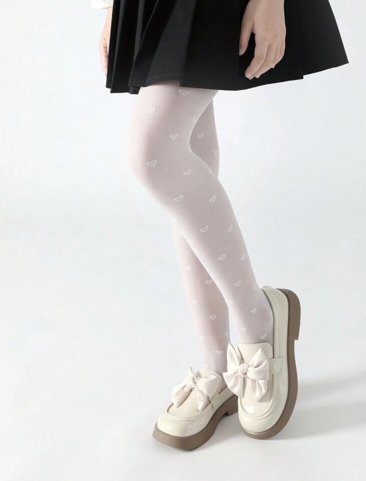 1pc Girls Pattern Sheer Tights, Youth