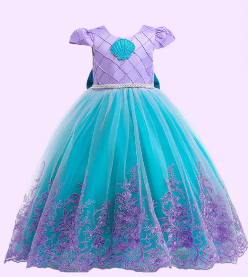 Glowing Little Mermaid 🧜‍♀️ Princess Tutu Dress ( Battery Not Included)