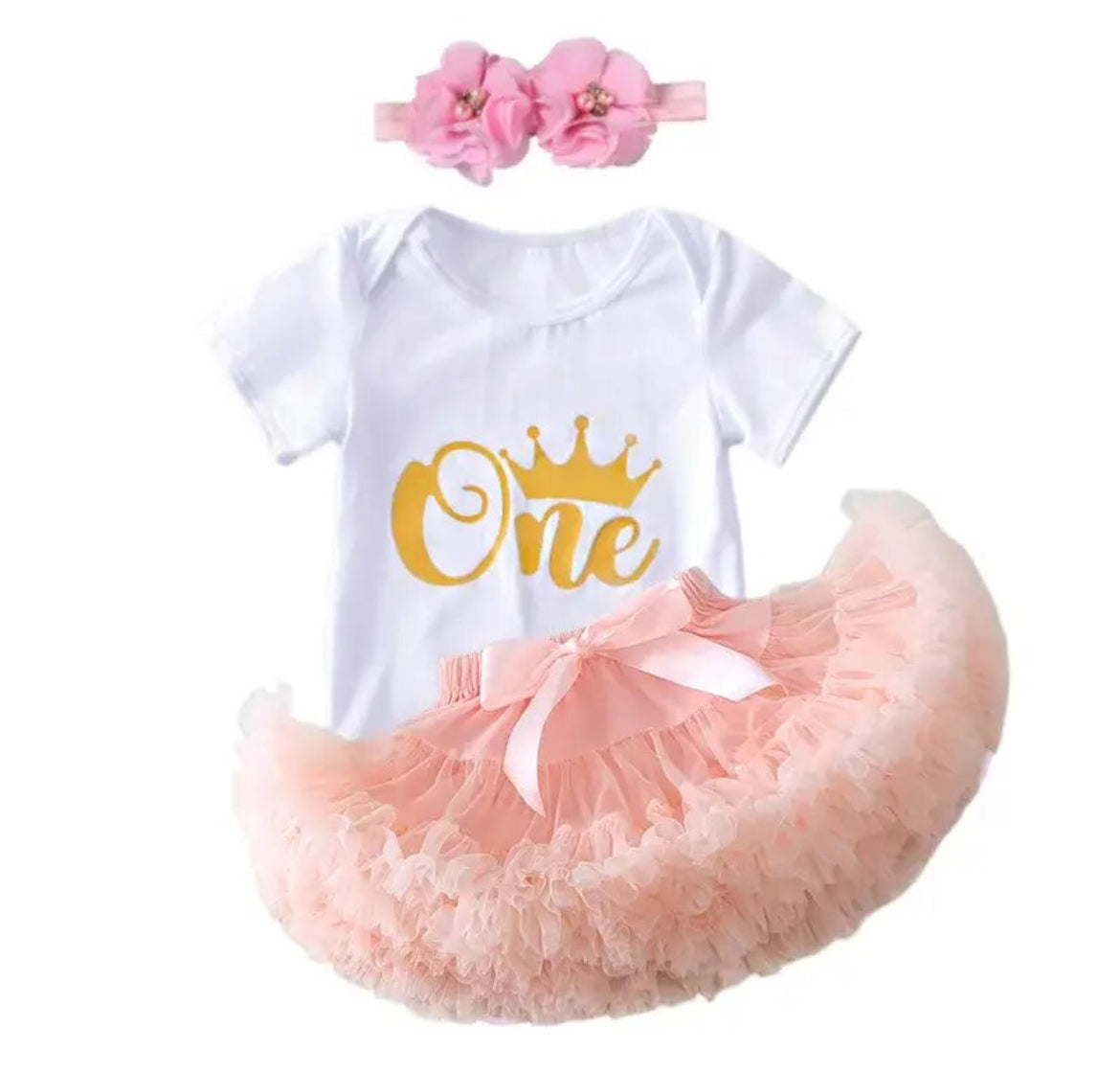 6-24M Baby Girls 1st Birthday Tutu Set 🎀