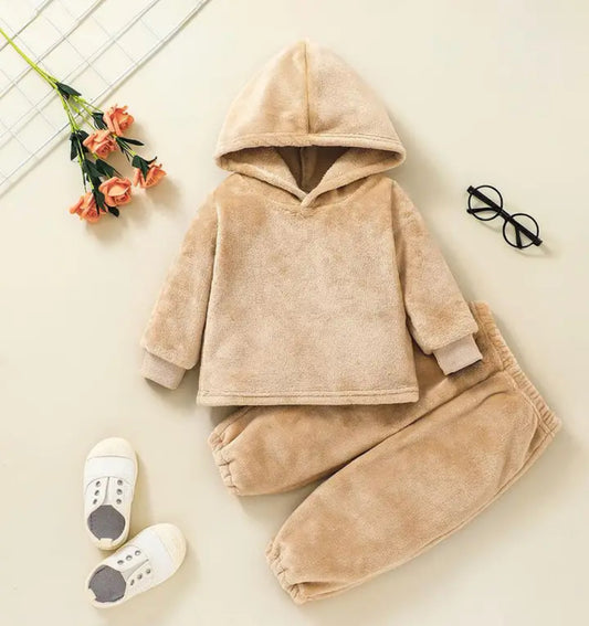 Baby Bear Hooded Hoodie Pants Set