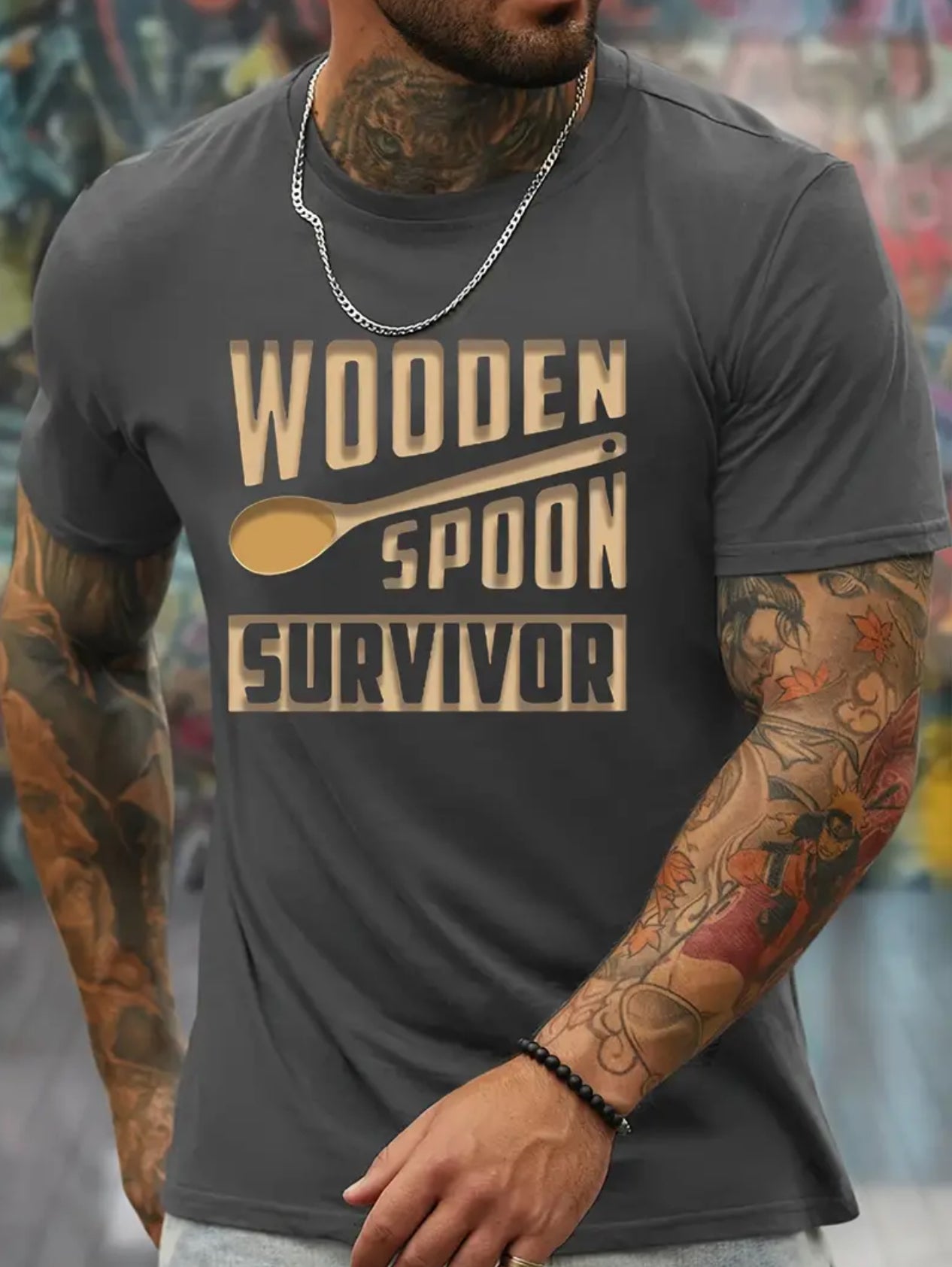 “WOODEN SPOON” Casual Quick Drying Breathable T-Shirt, Up to 2XL