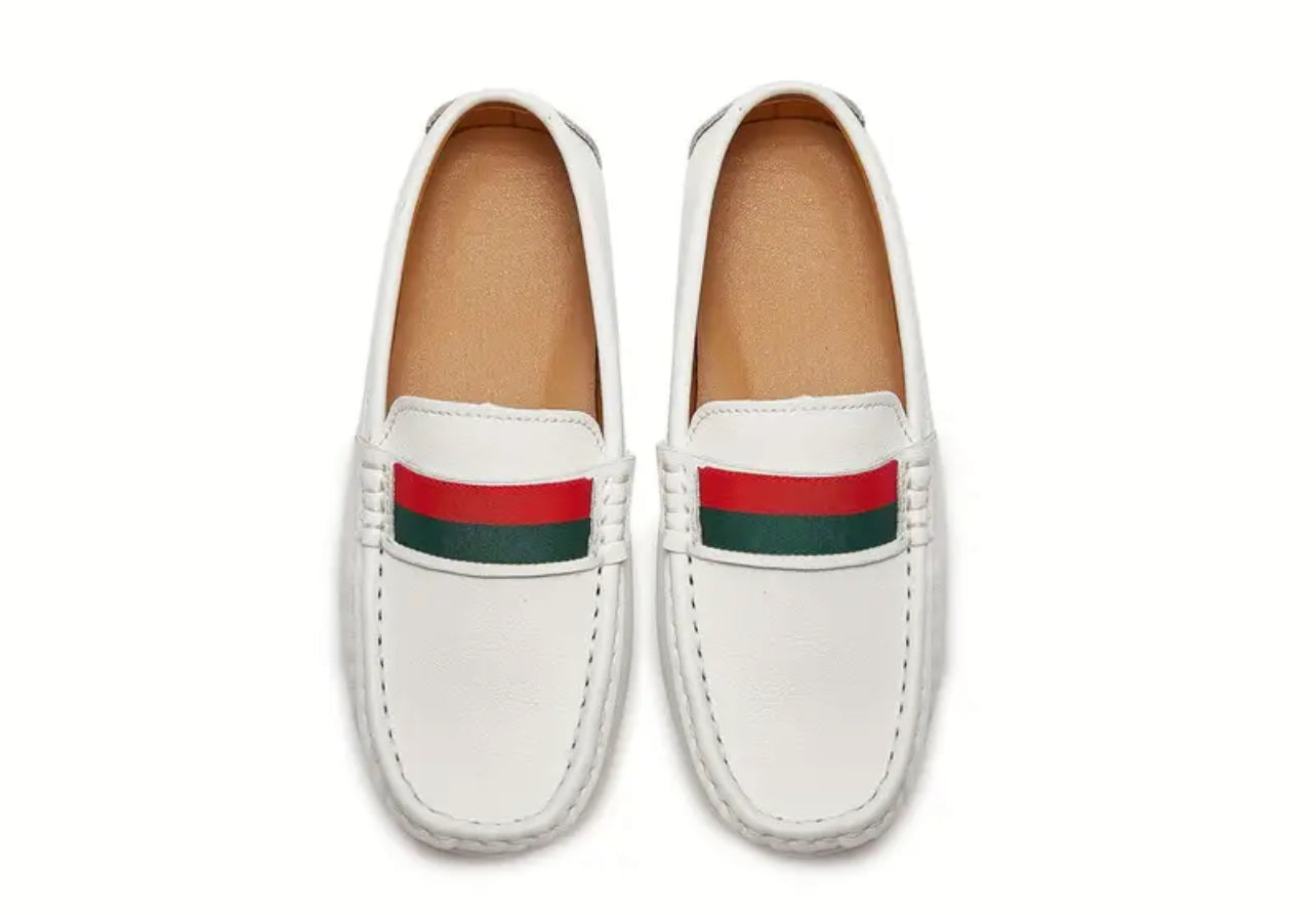 Boy's Loafer Shoes, Casual Slip-On Low Top