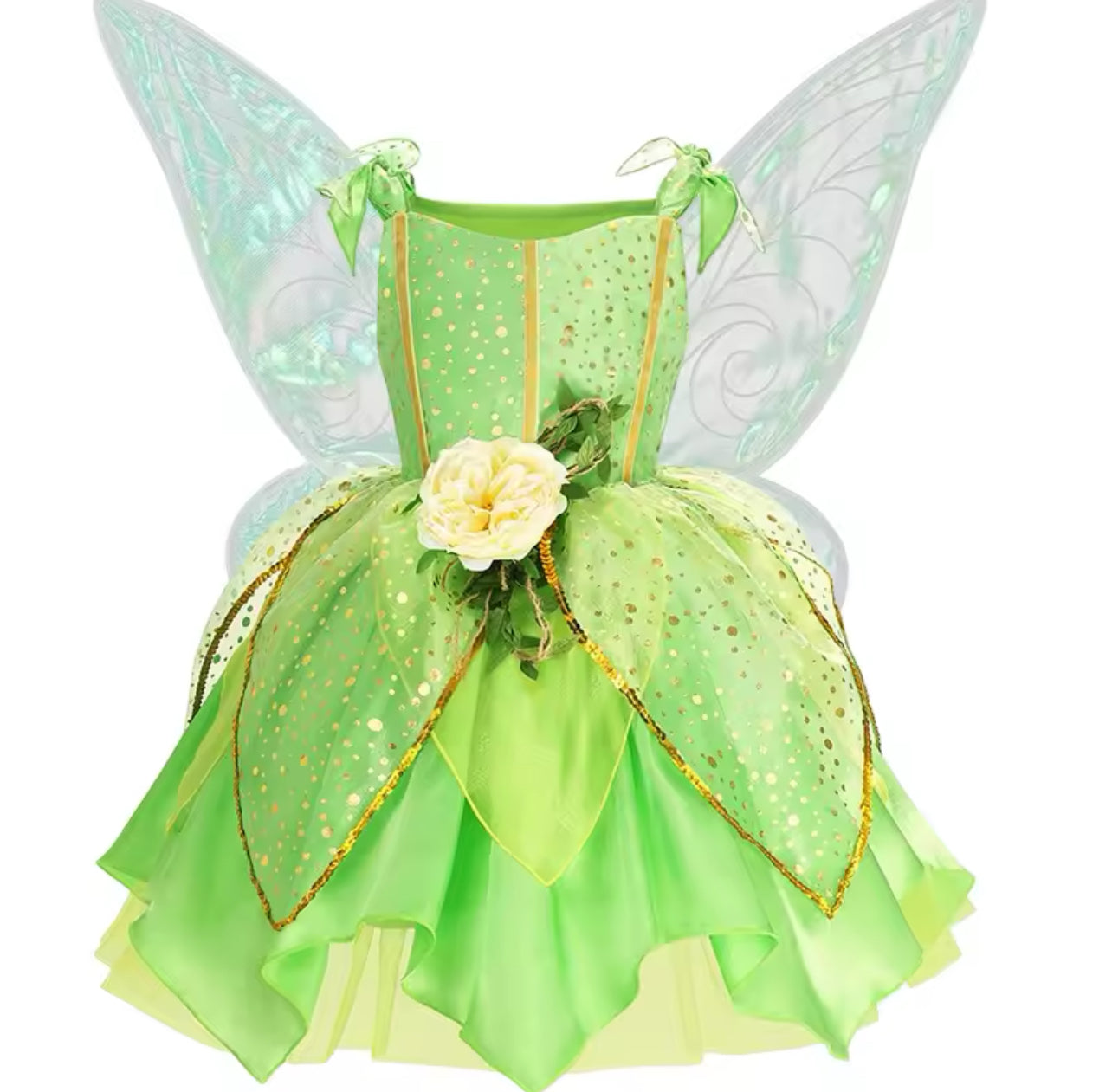 Kostum për vajzat Fairy Tinker Bell Party, Dresses Princess Fancy