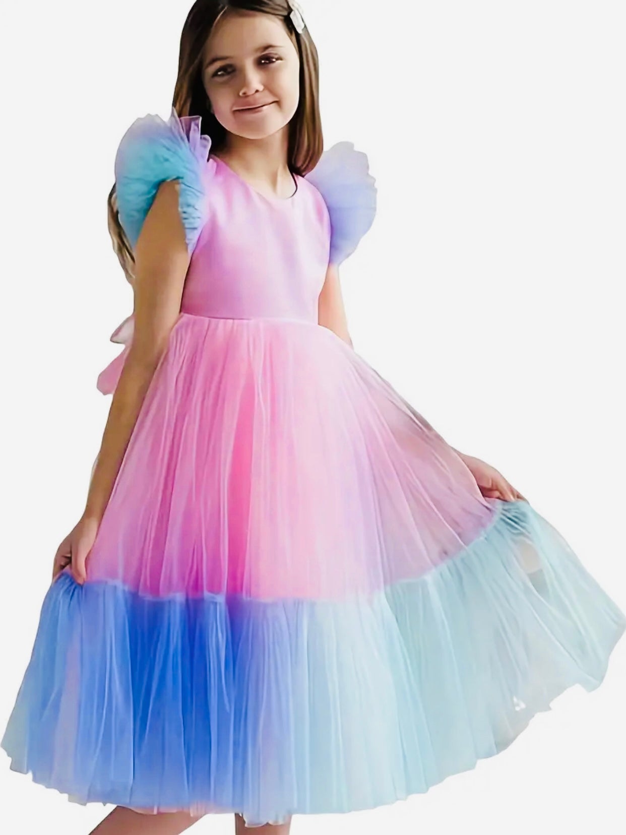 “Rainbow Tulle” 🌈🦄 Princess Party Gown