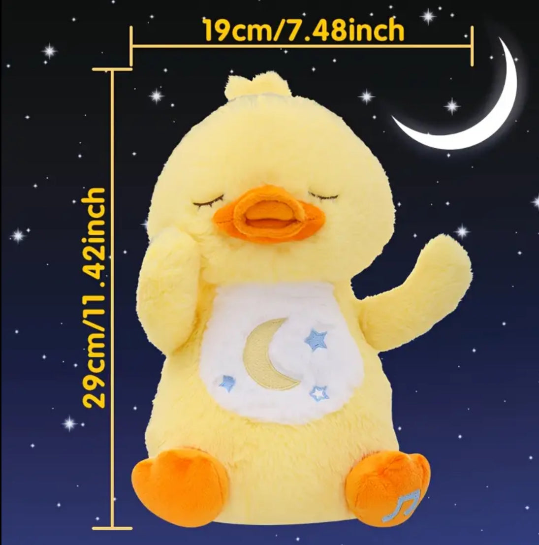 “Sleepy Buddies” Plush Toy with Sound, Featuring Soft Music & Timer