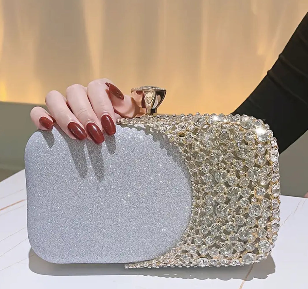 “Vintage Crystal” Beaded Clutch