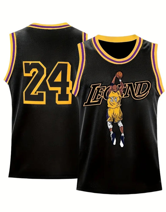 “Kobe” Legend 24 Basketball Jersey Embroidered, Durable, Sweat-Wicking Design for Intense Athletes & Fans