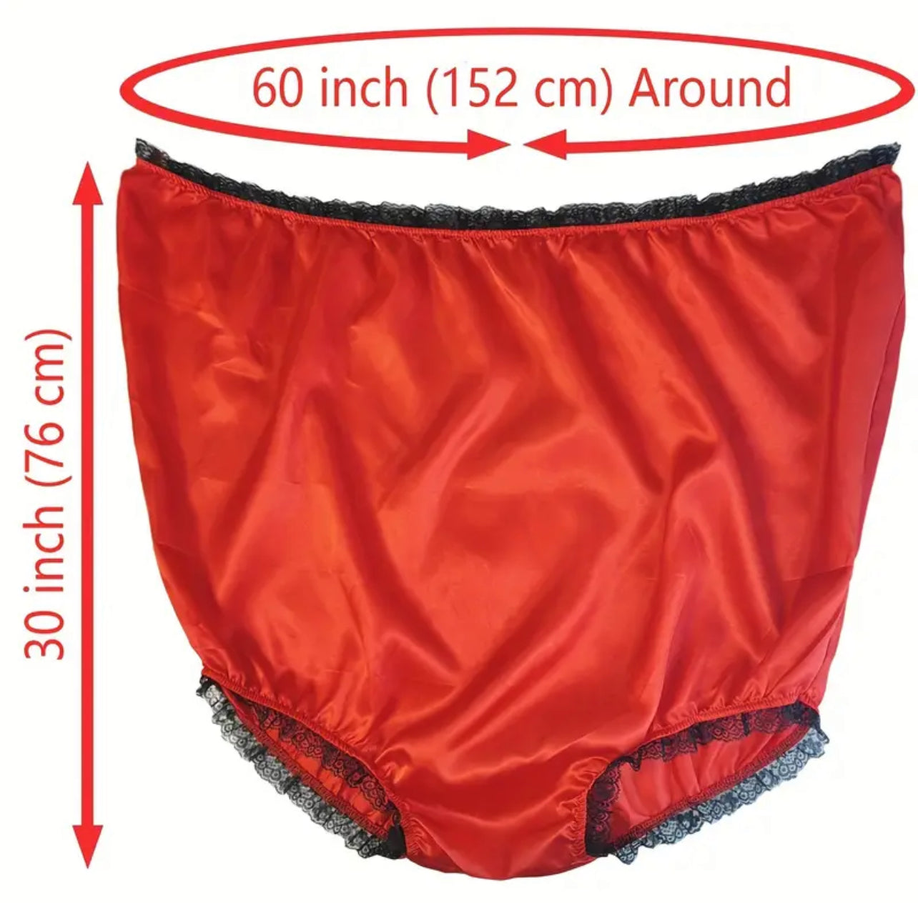 Giant Granny Panties Gag Gift - 1Pc Humorous Oversized Polyester Underwear with Stretchy Waistband and Lace Trim for Pranks & Parties