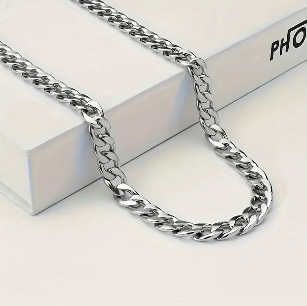 ‘To My Man’ Stainless Steel Link Chain Necklace + Card & Box