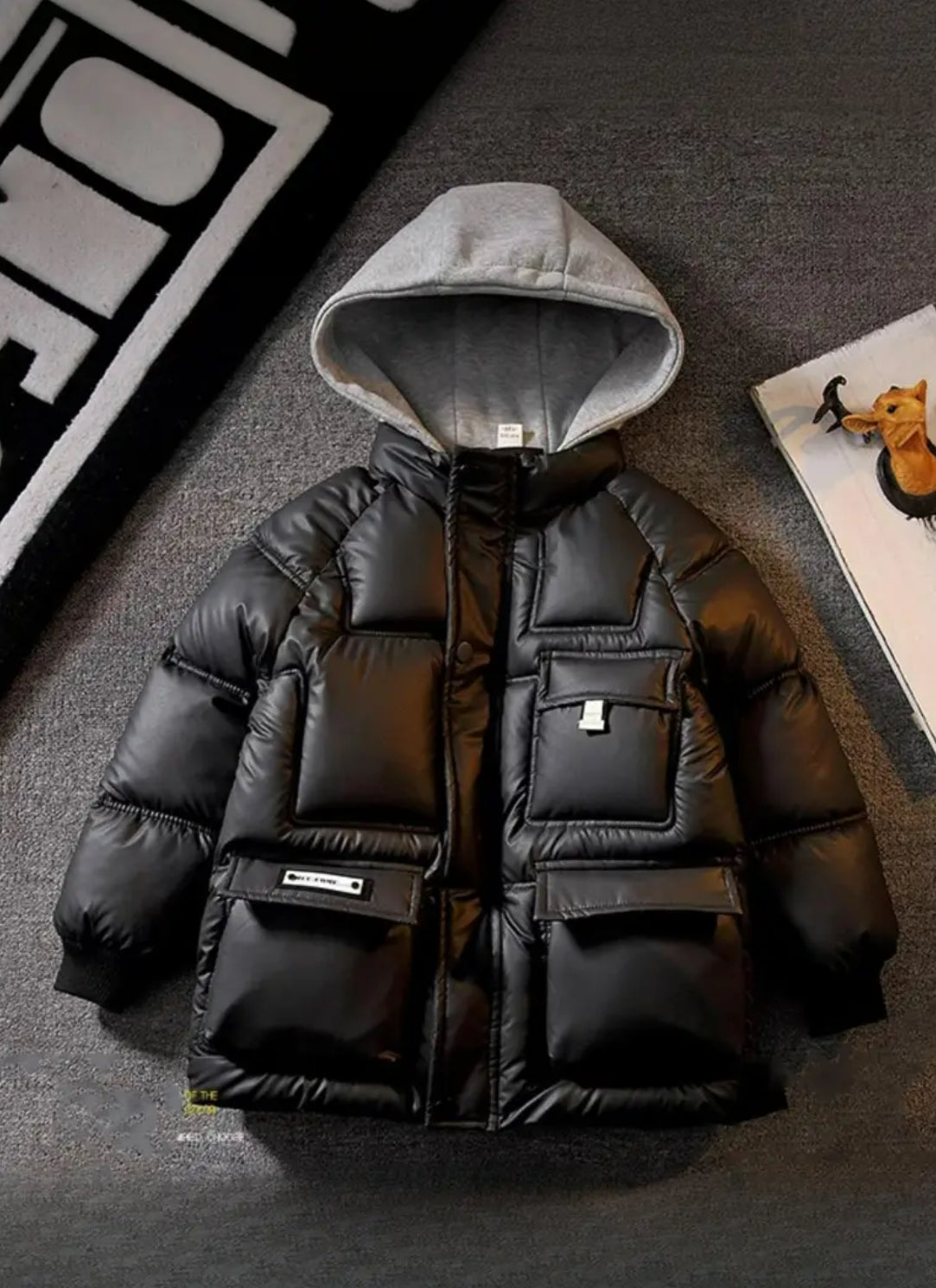 Boys' Stylish “Jersey” Hooded Winter Jacket