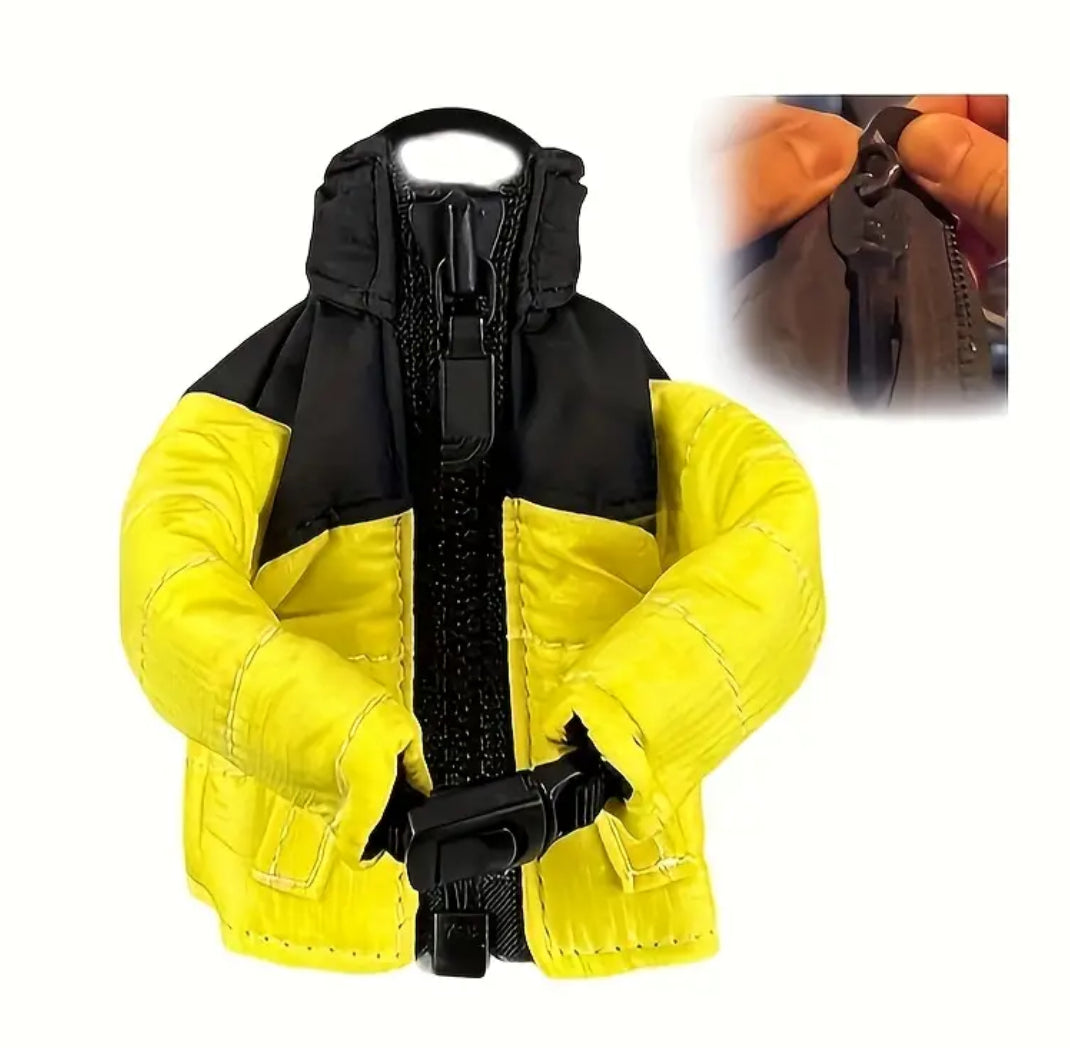 Mini -Style Down Coat Durable Keychain | Holder 
