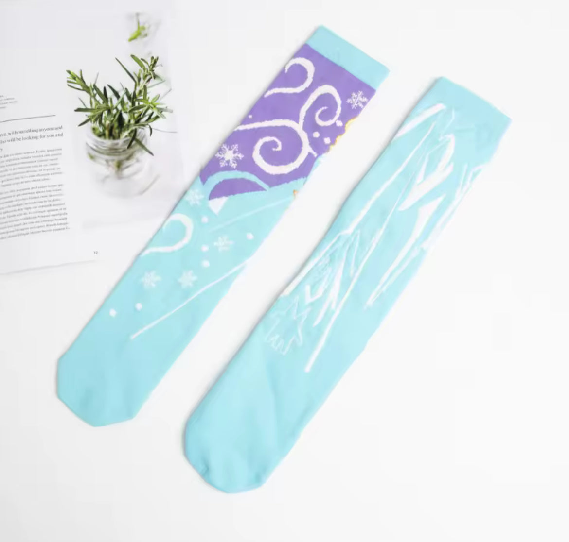 Girls 3D Warm Knee High Socks, 1 Pair