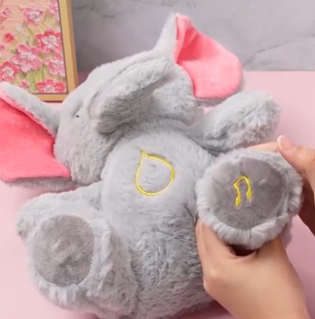 “Sleepy Buddies” Plush Toy with Sound, Featuring Soft Music & Timer