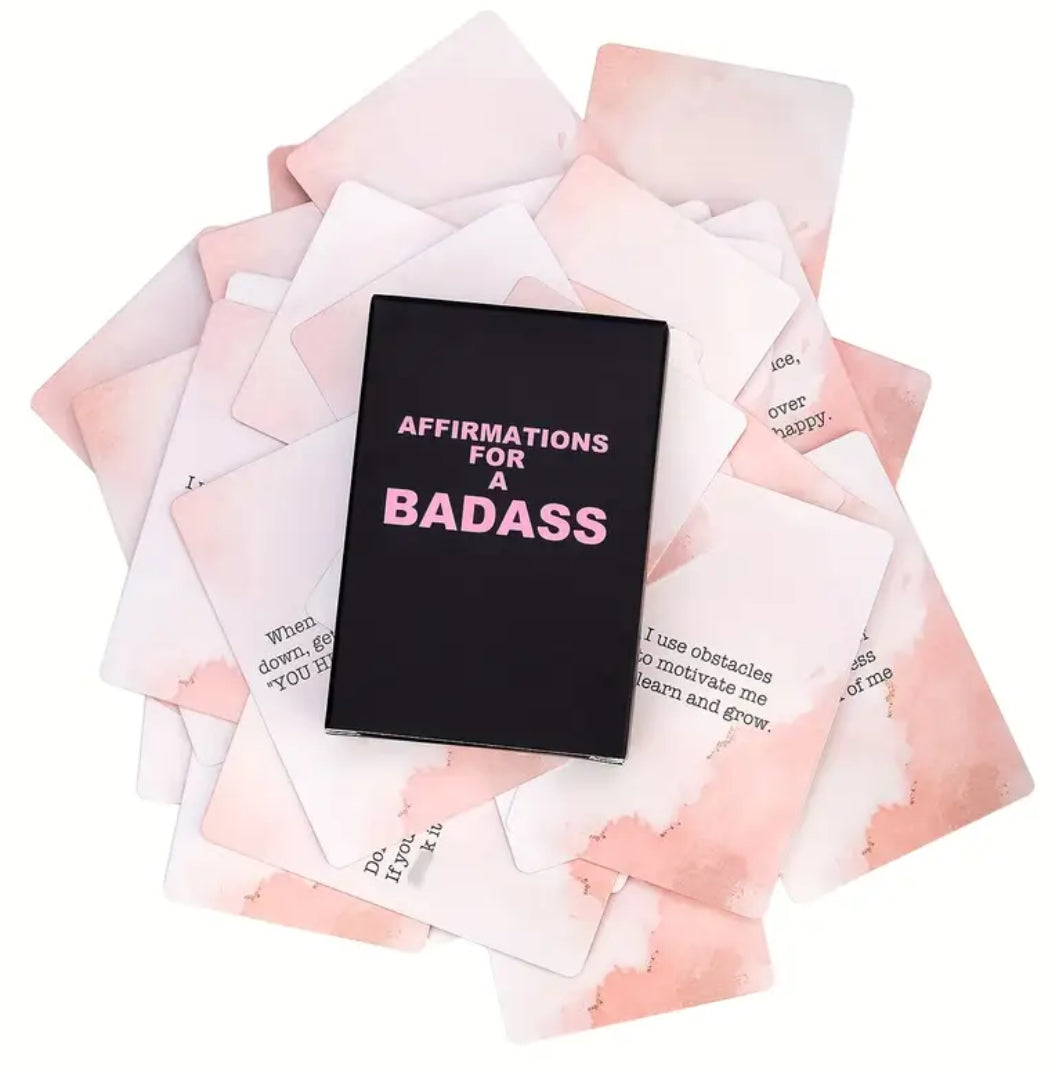 Badass Affirmation Cards for Women - Daily Motivational & Inspirational Quotes