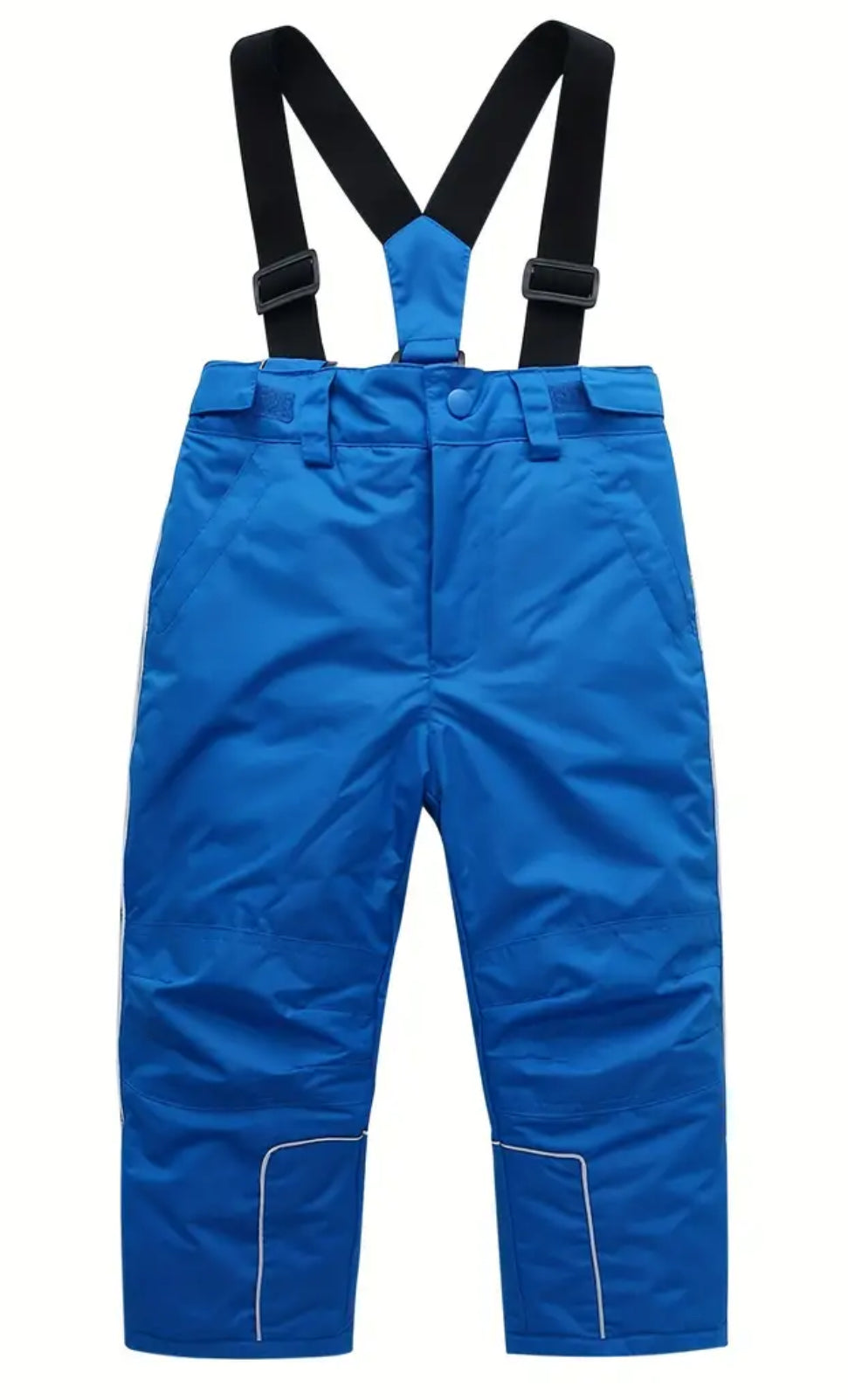 Children’s Solid Suspender Ski Trousers Set, Winter Protection + Sports Skiing