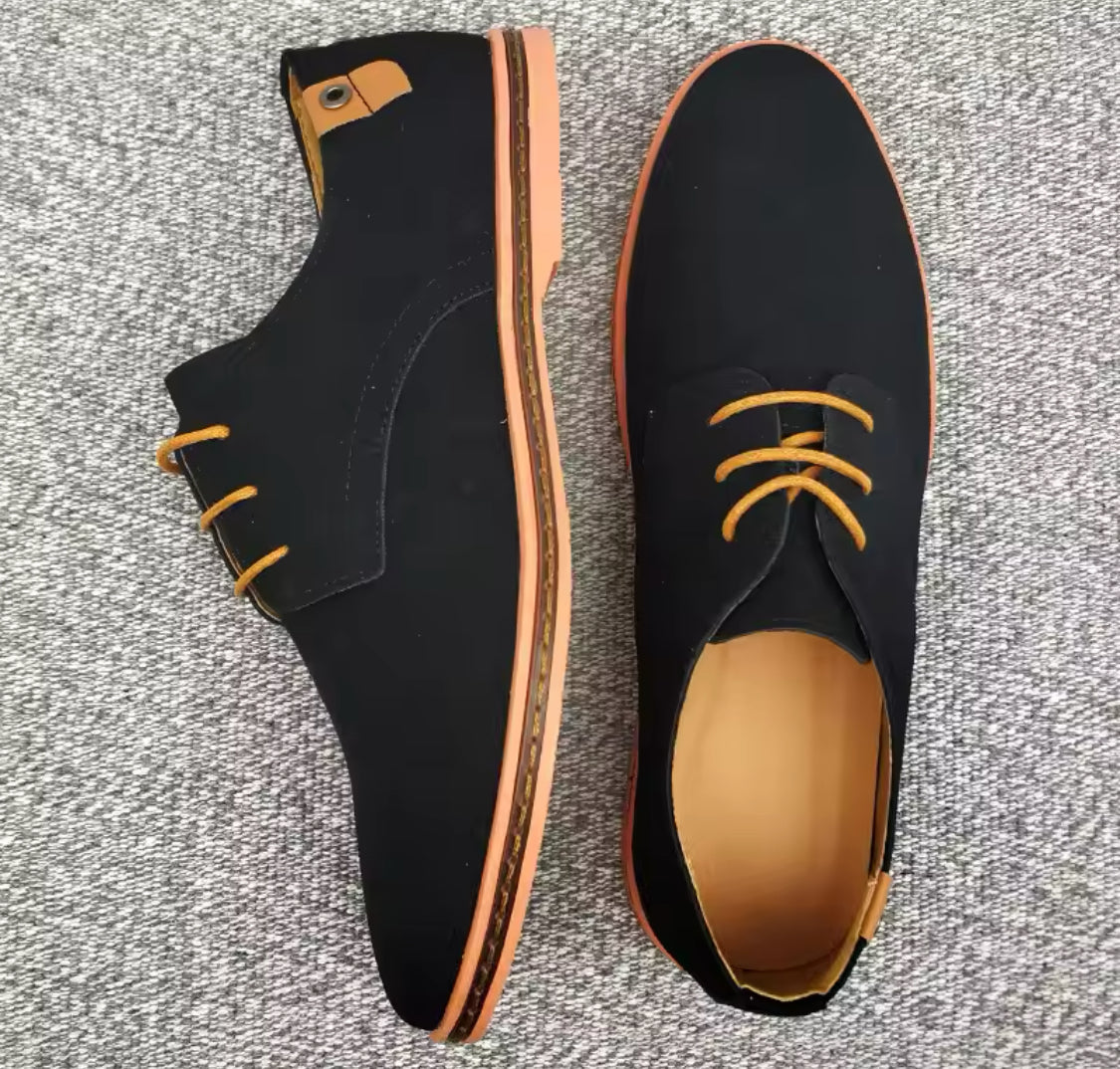 Zapatos de vestir clásicos Oxford de piel de ante para hombre