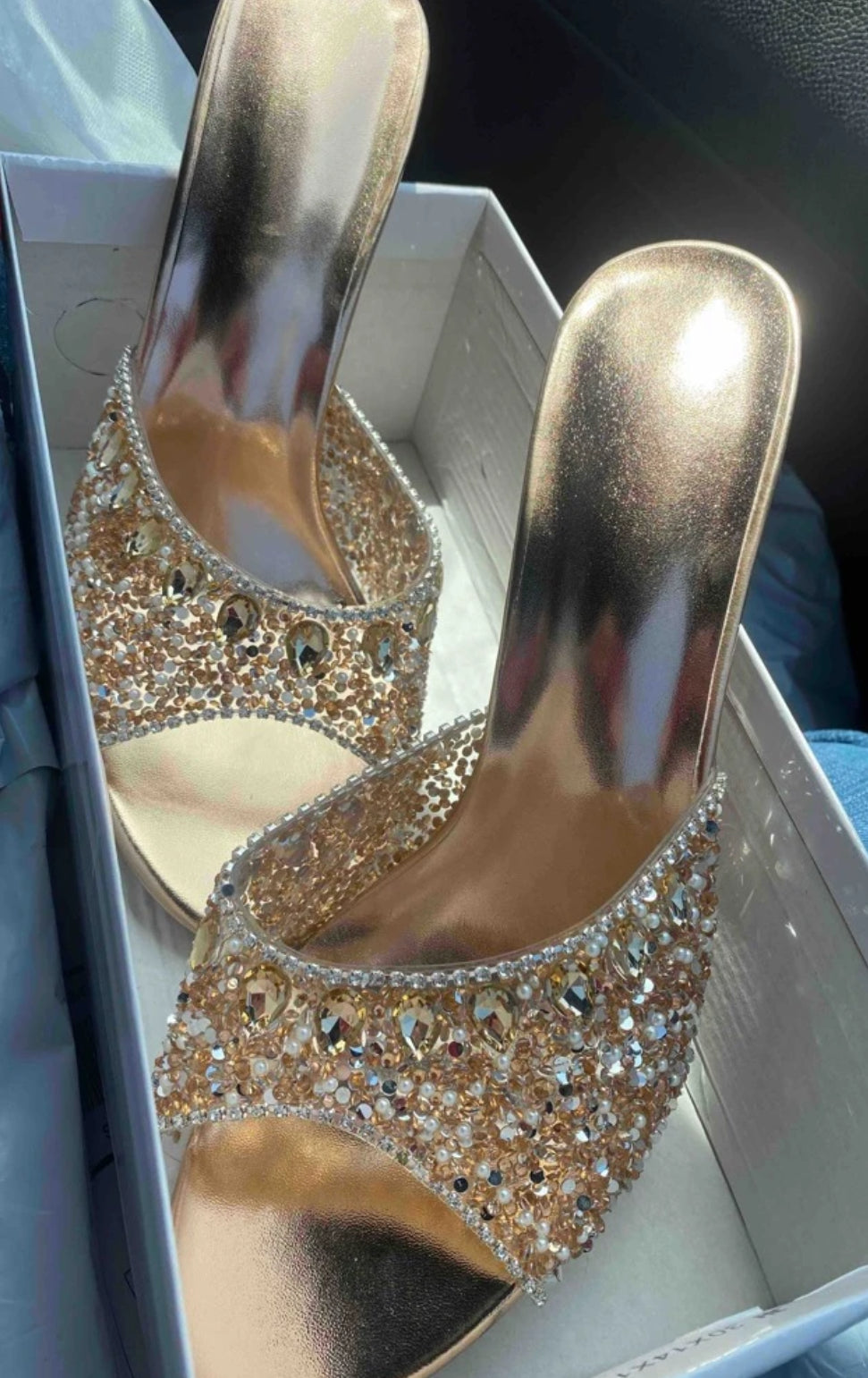 Gorgeous Sparkling Rhinestone, Round Toe, Women’s