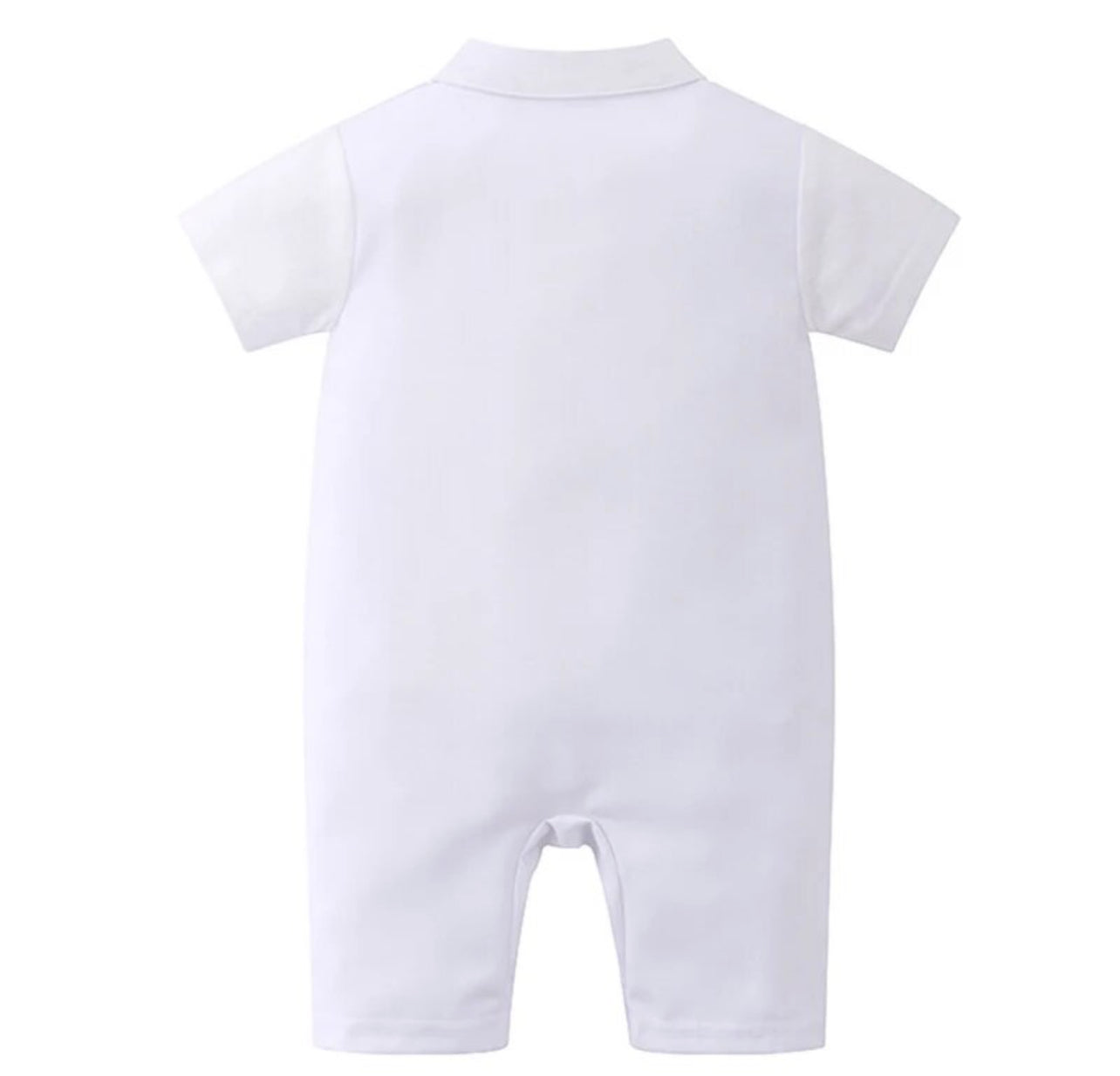 0-24 Months Baby Boys Formal Suit, White Romper, Tie