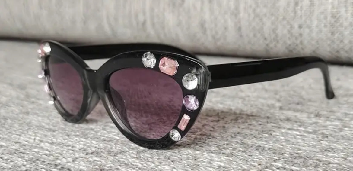 Gafas de moda con diamantes Y2K para niñas, gafas de moda para niños