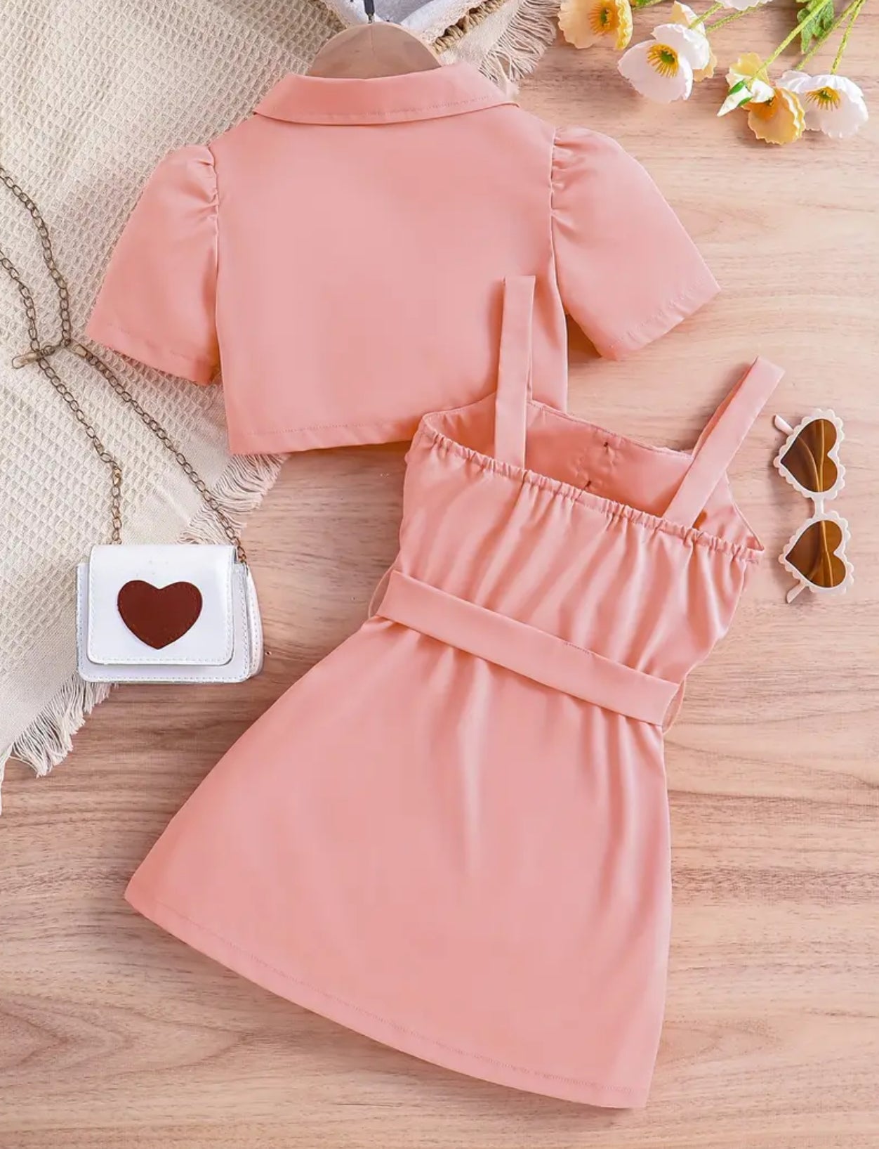 2 Pc, Blazer & Belted Cami Dress 🌸