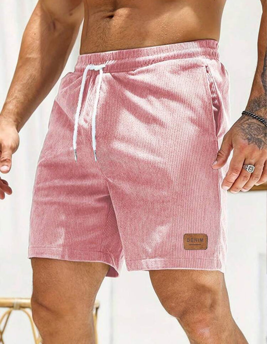 Men’s Corduroy Style Denim Shorts