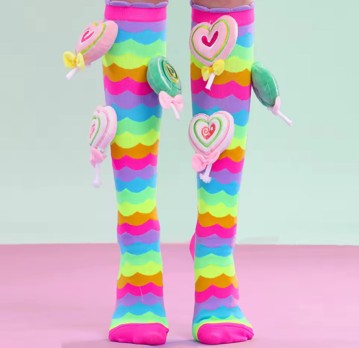 Girls 3D Warm Knee High Socks, 1 Pair