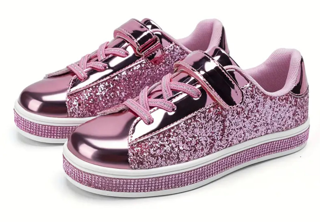 Glitter Tennis Shoes, Girls