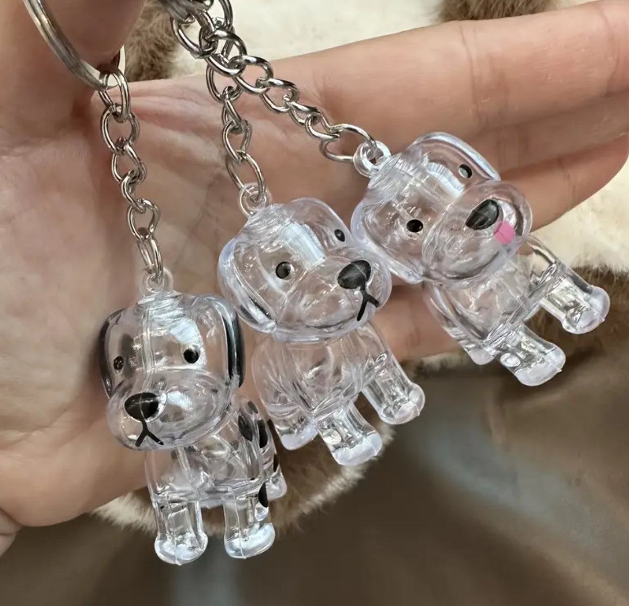 “My Buddy” Transparent Pet Hair Storage Capsule Keychain, Pet Owner's Keepsake or a Decorative Piece for The Desk