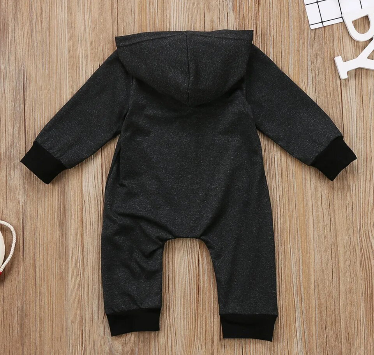 Long Sleeve Zipper, Romper Hooded Outfit