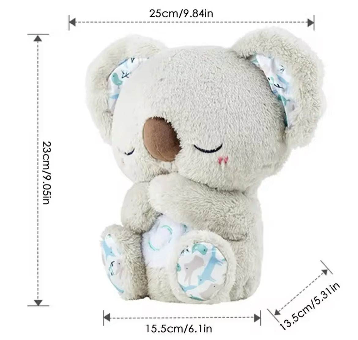 “Sleepy Koala Buddy” Multifunction Plush Toy for Baby Sleep Soothing, White Noise Companion