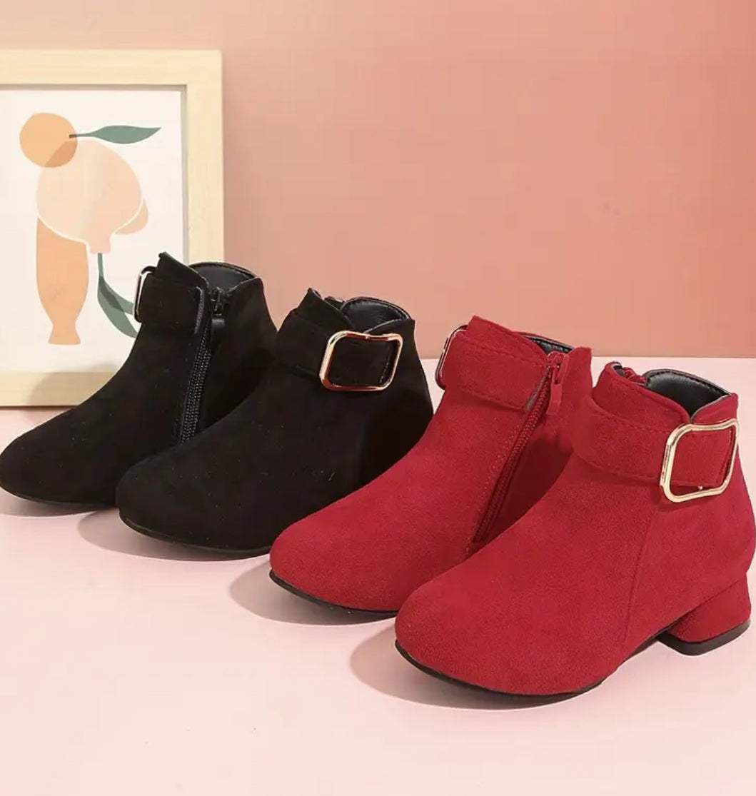 “Fashionable Girls” High-heeled Zipper Boots - Lightweight & Slip-resistant for Everyday Wear