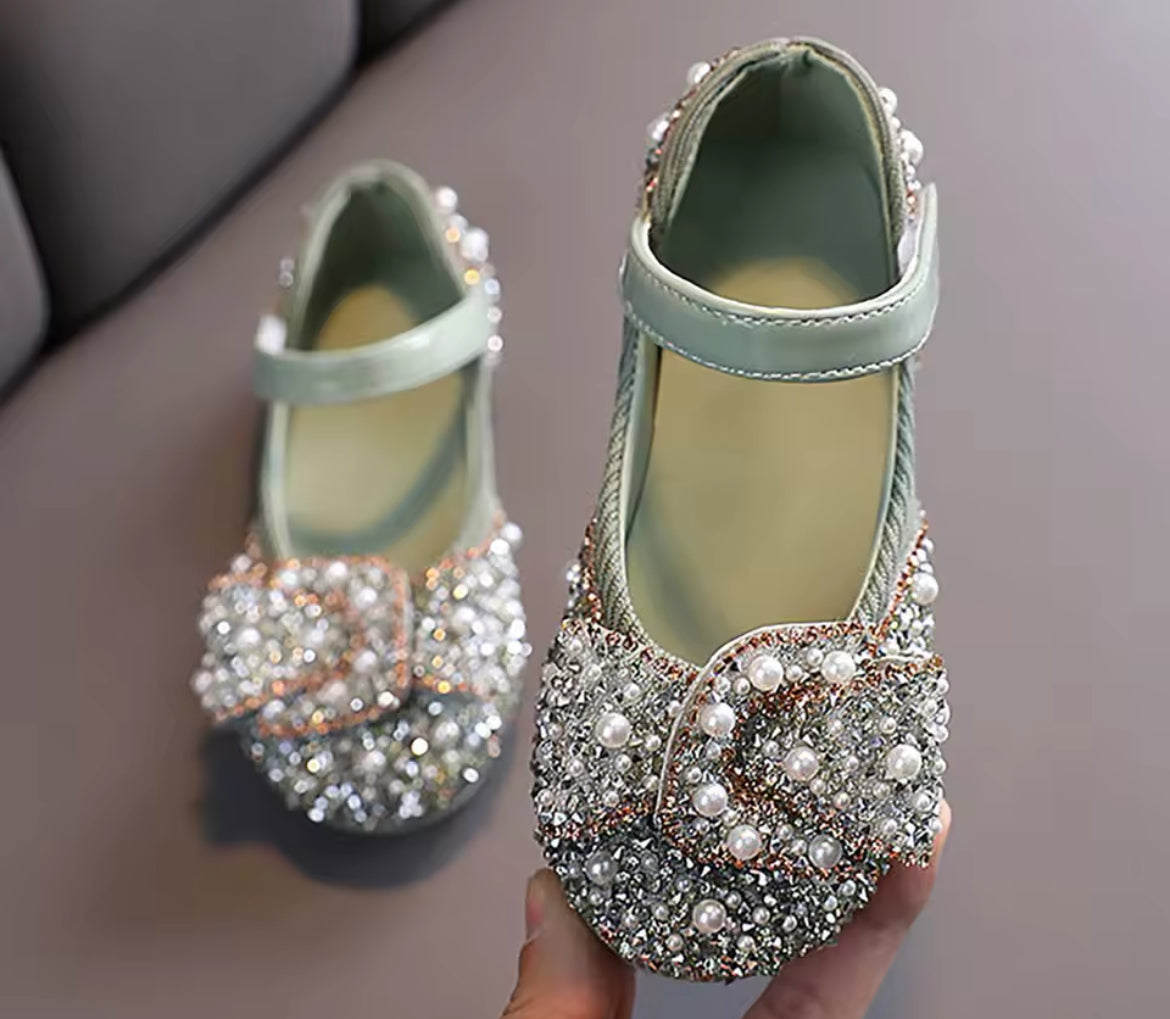 Girls ’Shine’ Pearl Rhinestones  Glam ✨ Shoes