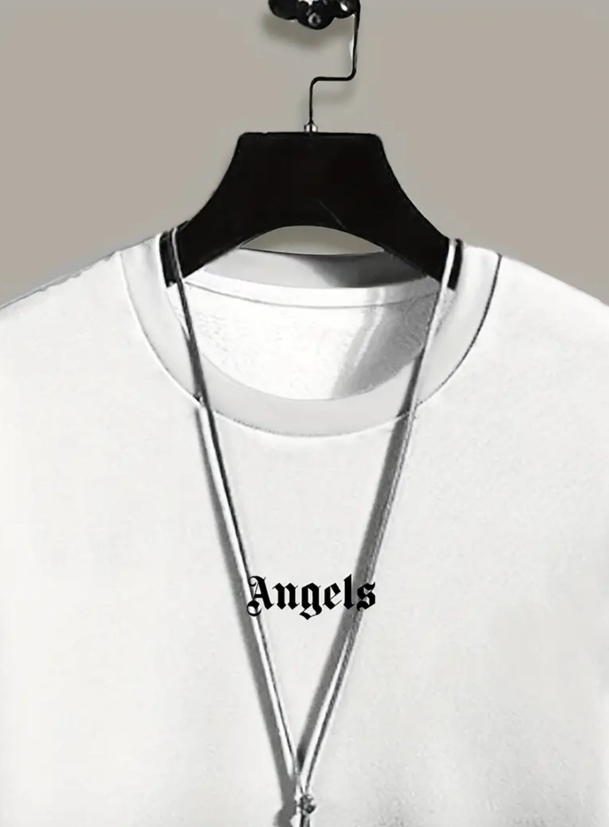 Angels Print Ombre Sweatshirt, Casual Graphic Design