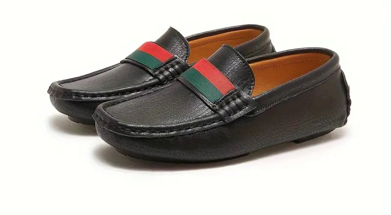 Boy's Loafer Shoes, Casual Slip-On Low Top