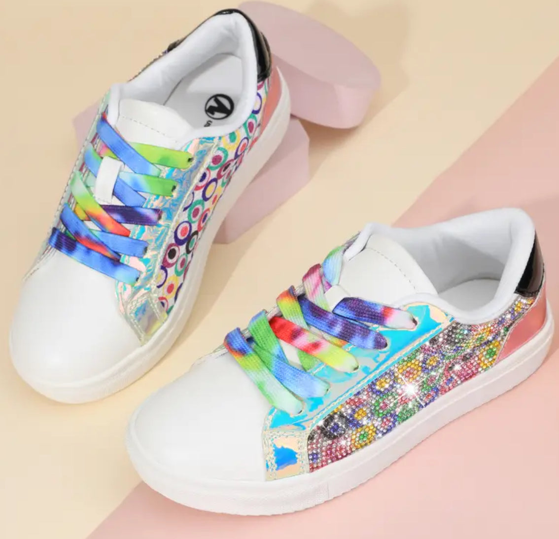 “Dreamy Rhinestone” Sneakers For Girls